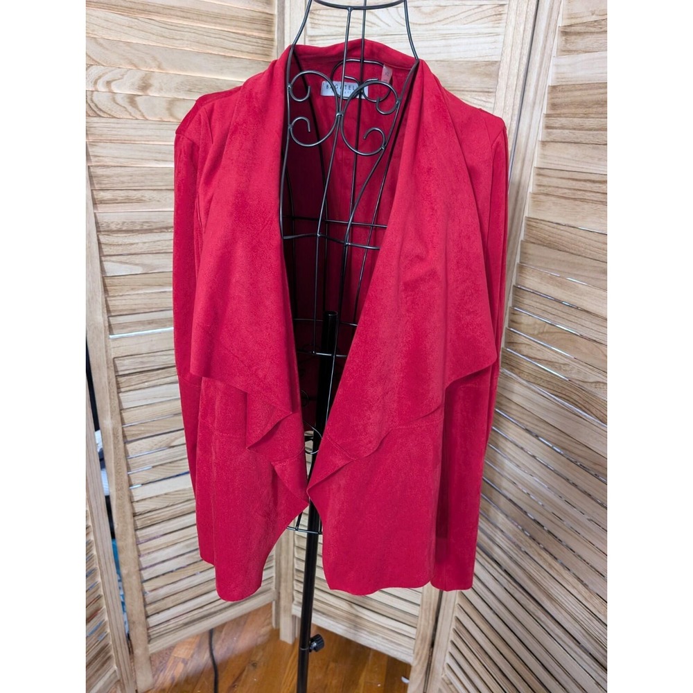 BAGATELLE WOMENS FAUX SUEDE CARDIGAN SIZE XL